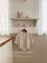 Nunu jacquard double rompers