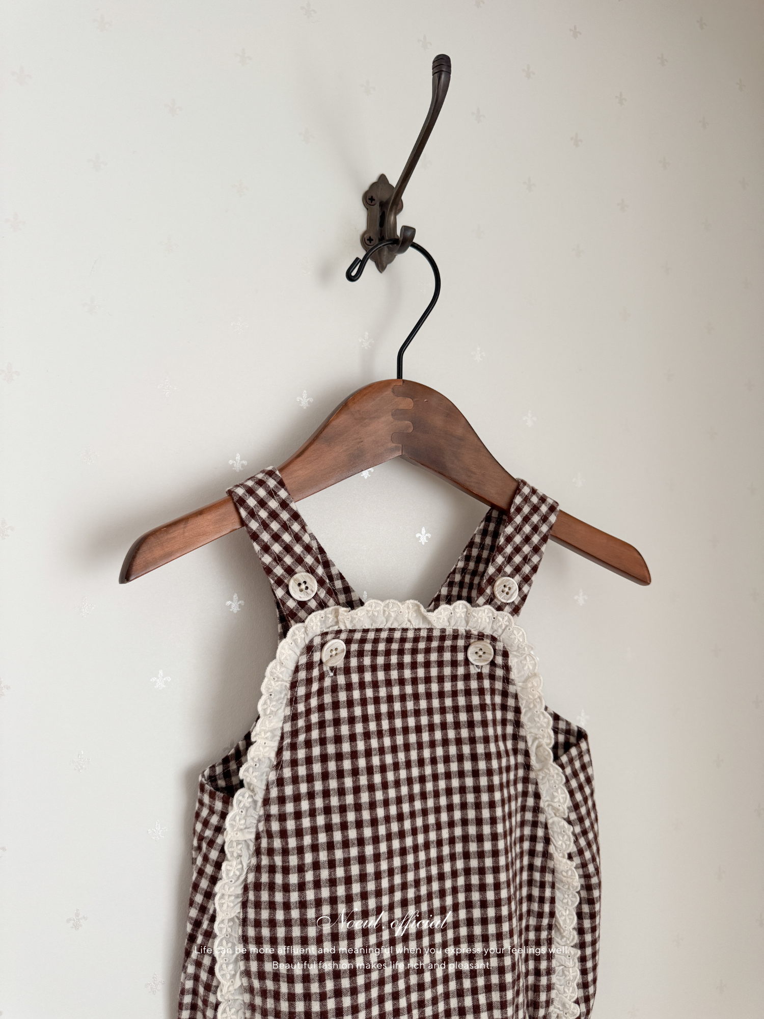 Petit lace suspender suit