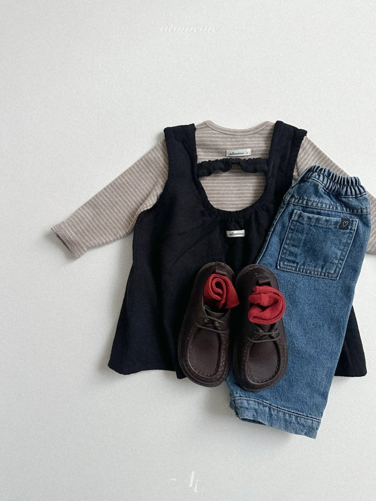 [atomeme] Half Slit Denim