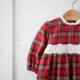 ［mkids］Holly check one-piece