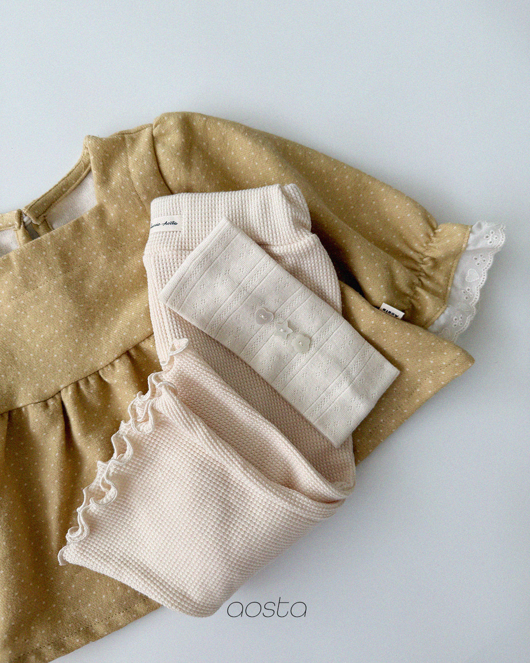 ［Aosta］Milk Dot Blouse