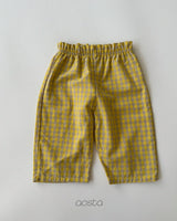 ［Aosta］Caramel Check Pants