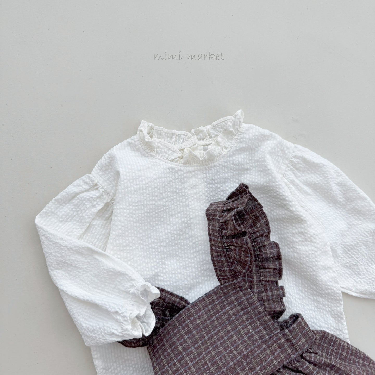 ［mimi market］Bao frill blouse