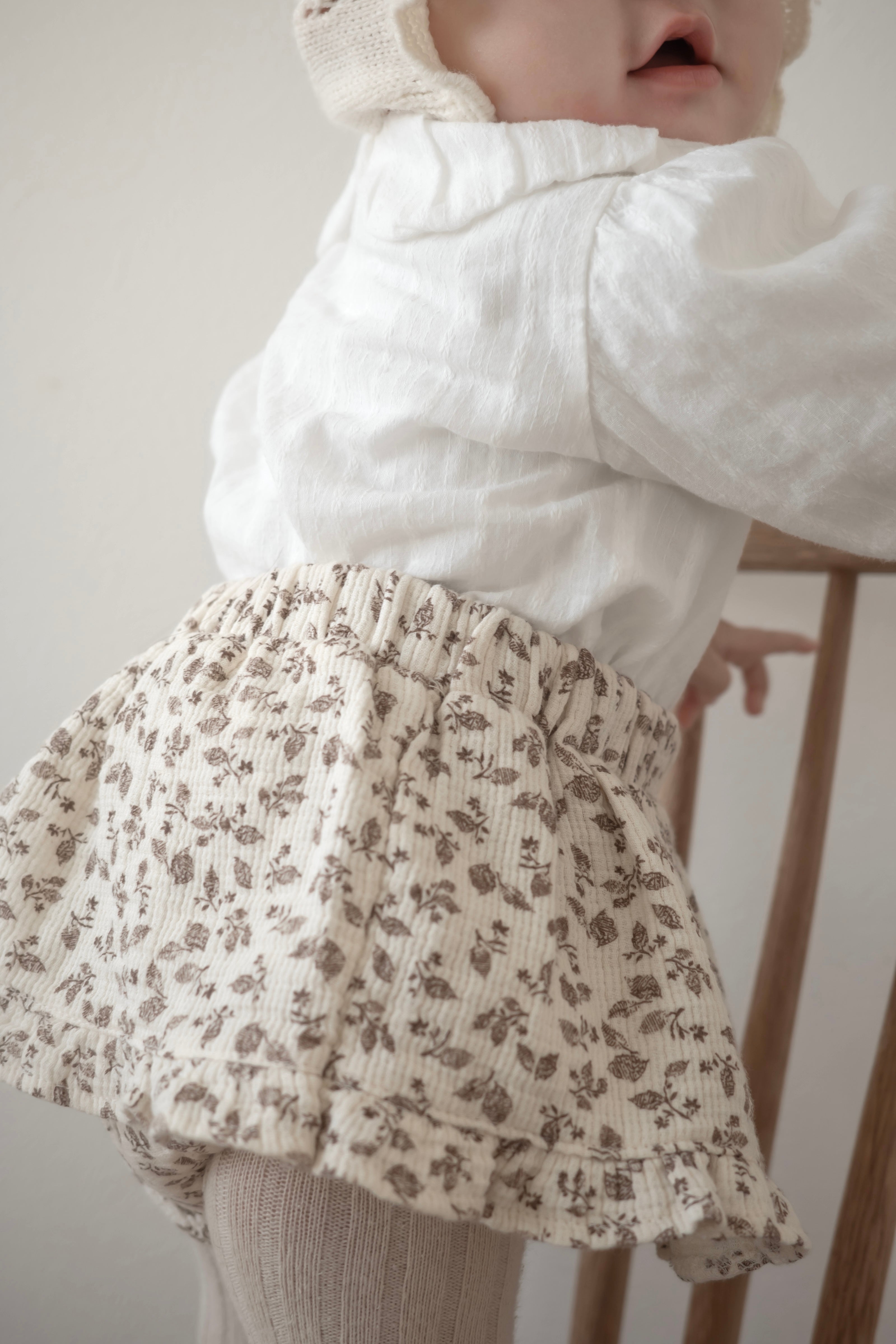 Leaf frill cancan skirt