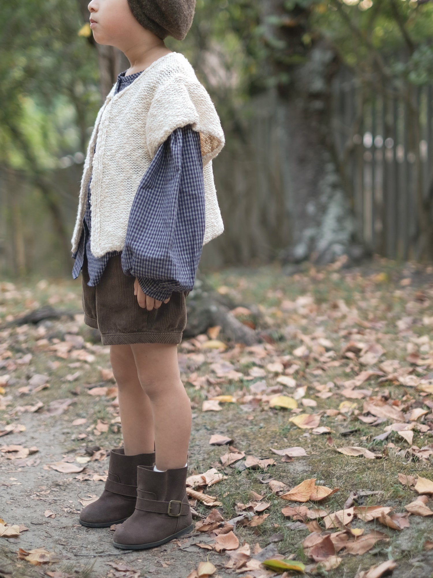 Popcorn knit vest