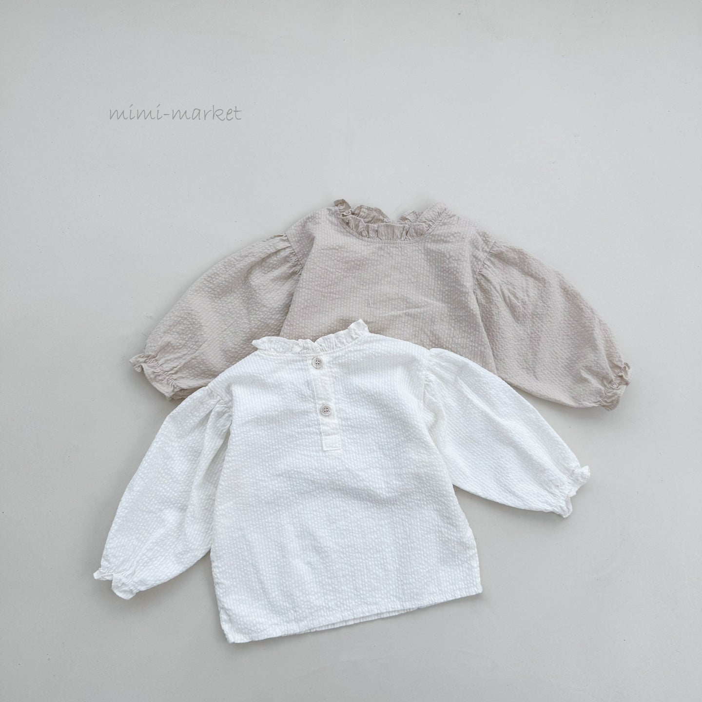 ［mimi market］Bao frill blouse
