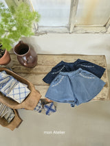 ［mon Atelier］Culotte denim pants