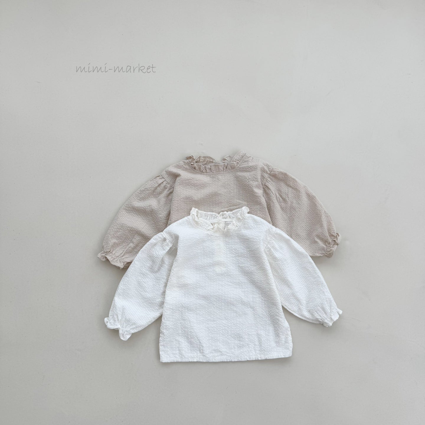 ［mimi market］Bao frill blouse