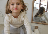 [FLO] Lemonde frill rib tops