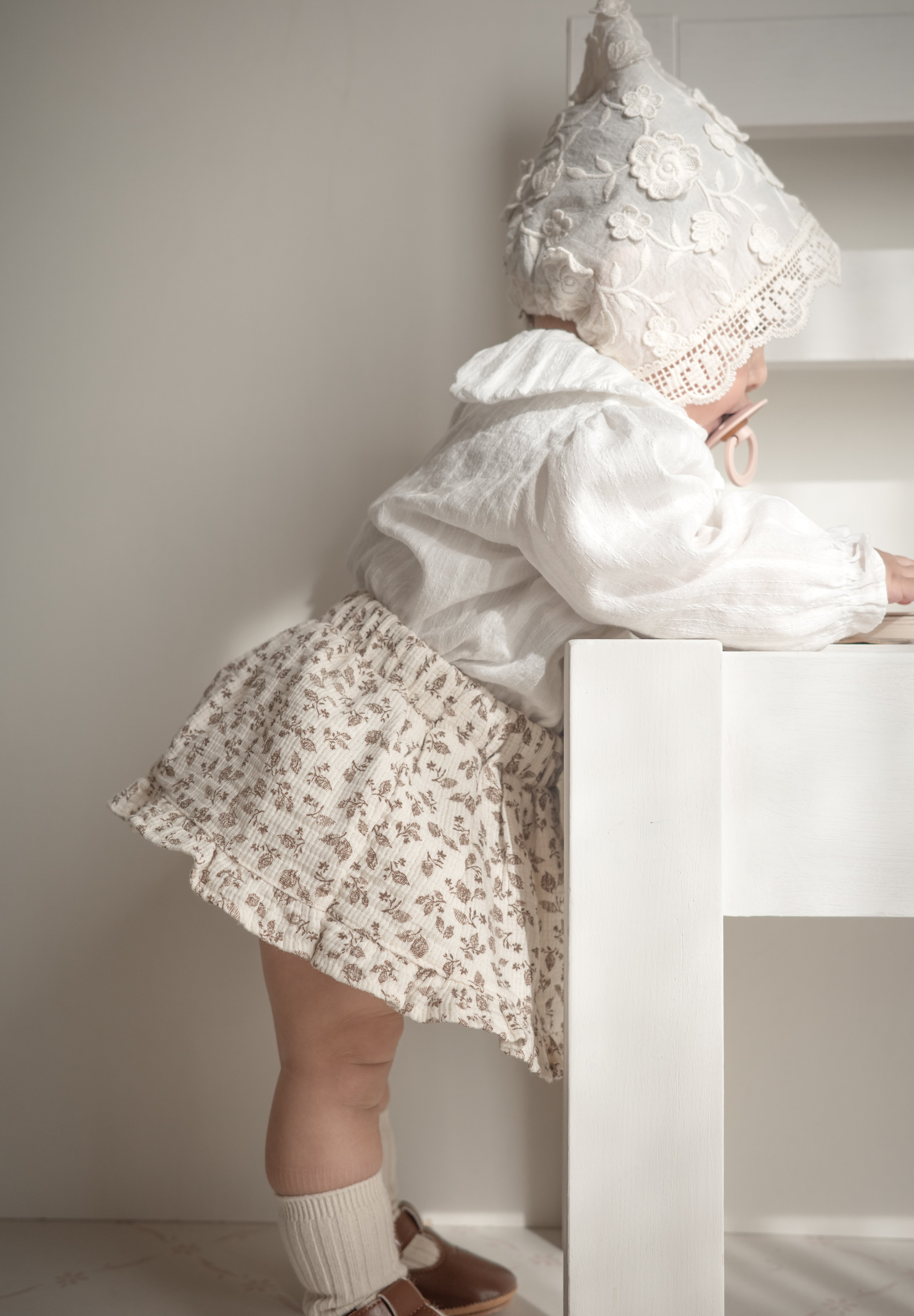 Leaf frill cancan skirt