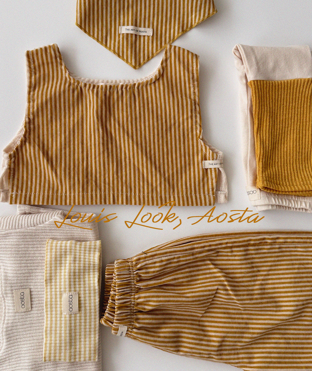 ［Aosta］Louis Stripe Vest
