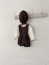 Kuku check suspender suit