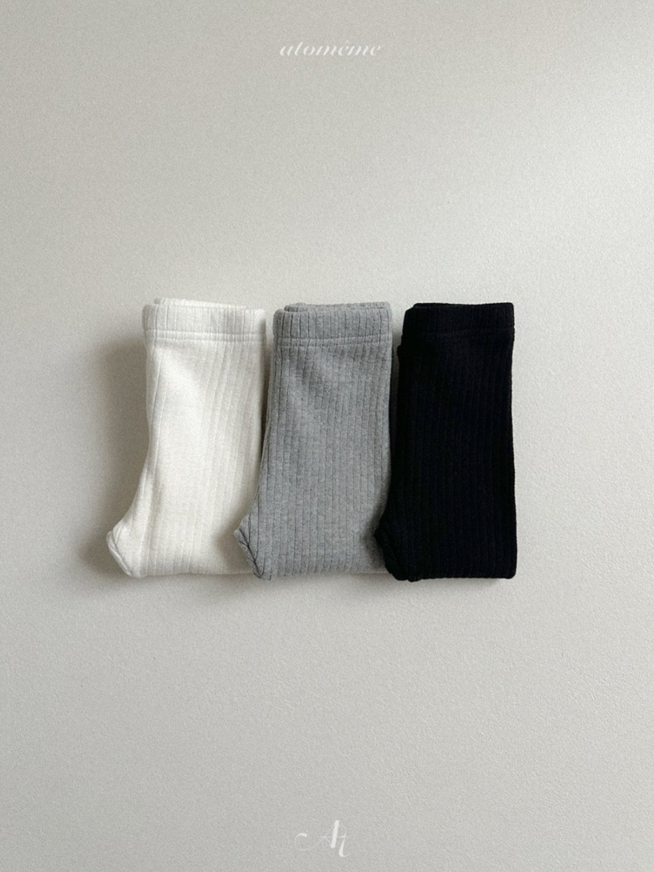 [atomeme] Winter Ribbed Leggings