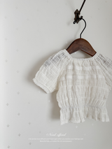 Vivi lace puff blouse