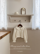 Honey round collar blouse
