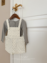 Heart button cross tee