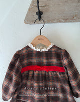 ［Aosta］Check one-piece