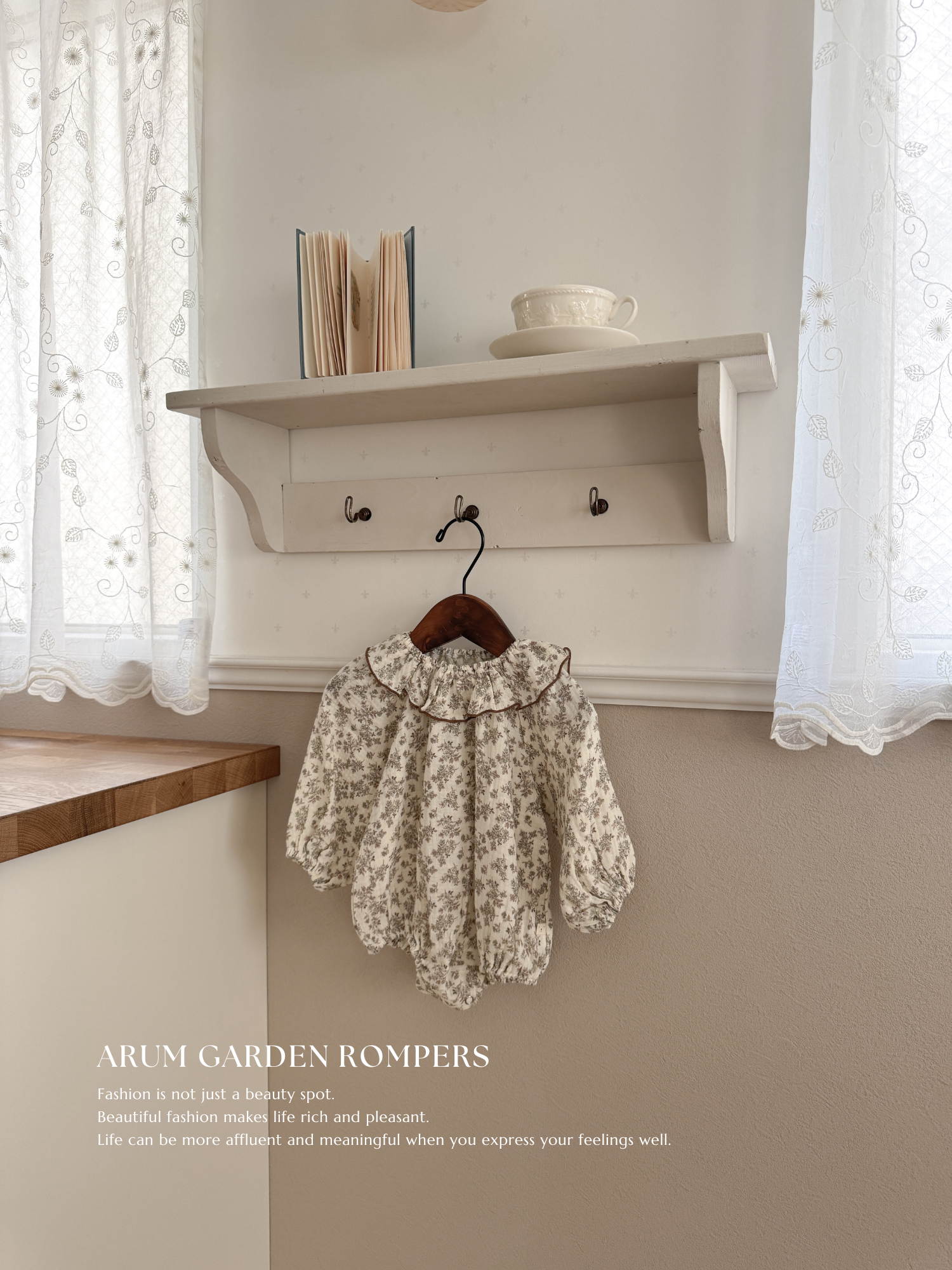 Arum garden rompers