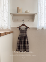 Noirjette check one-piece (kids)