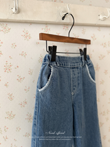 Laura lace denim pants