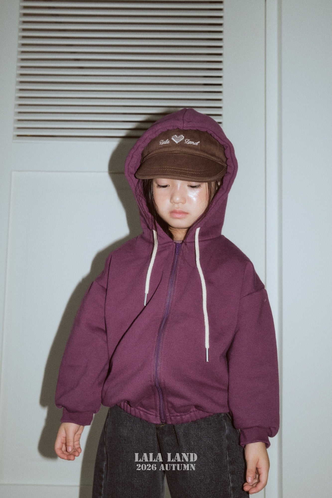 ［Lala land］Beans hood zip up