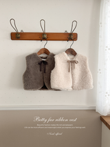 Betty fur ribbon vest