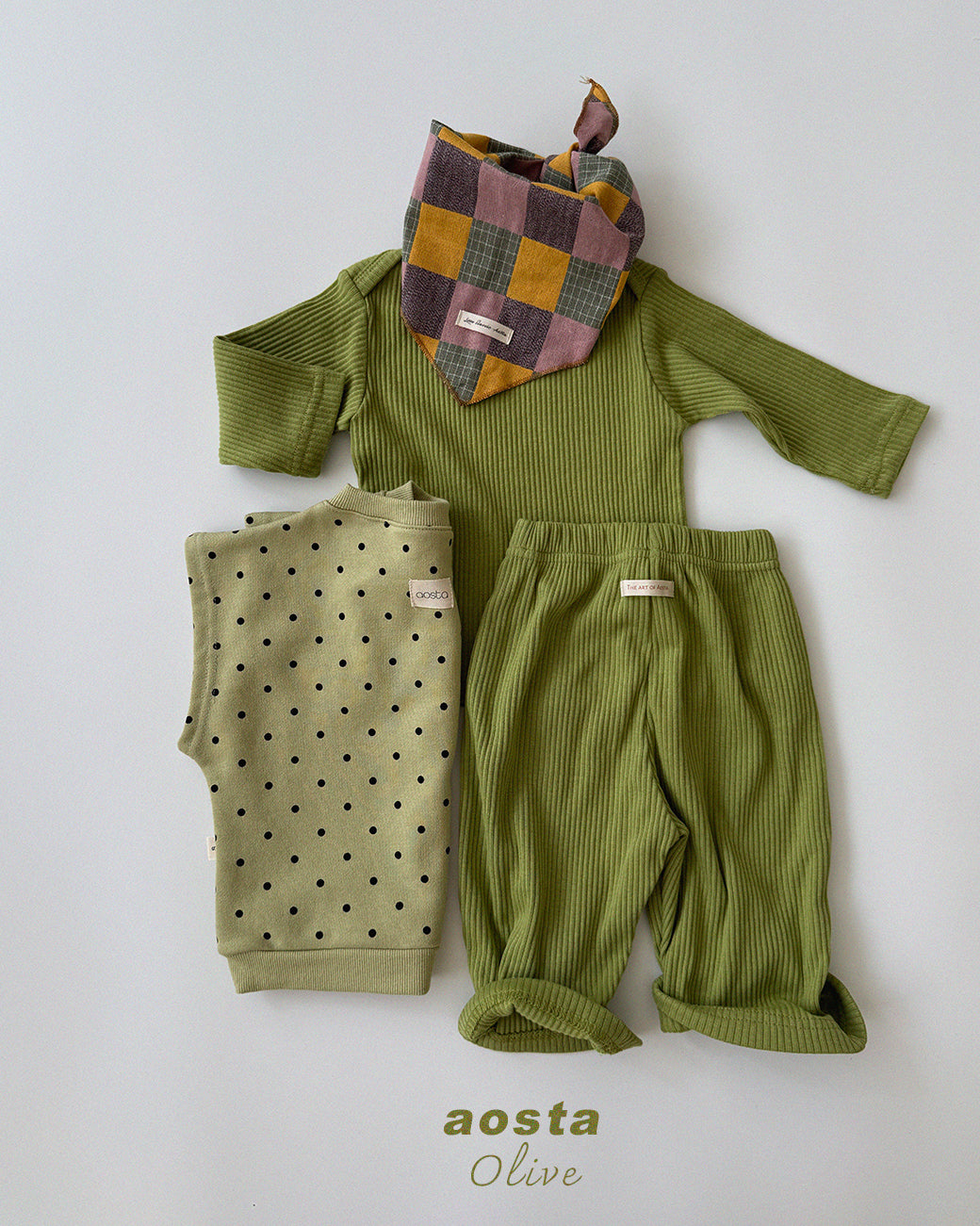 ［Aosta］Dot Tongtong Vest