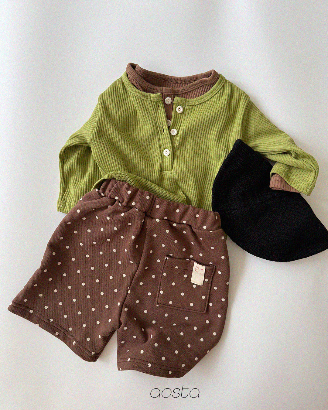 ［Aosta］Dot Tongtong Pants