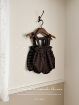 Naive check suspender bloomer