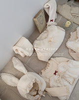 ［Aosta］Furry ribbon vest