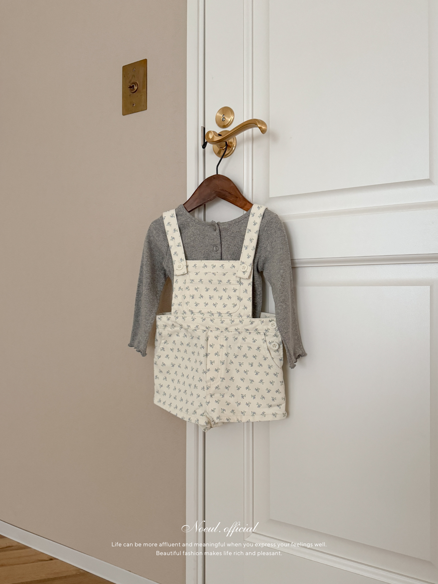 Blooming short salopette