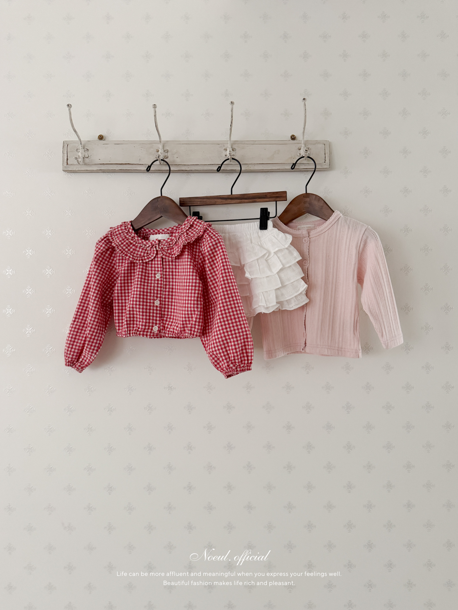 Bell check blouse