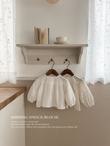 Shirring smock blouse