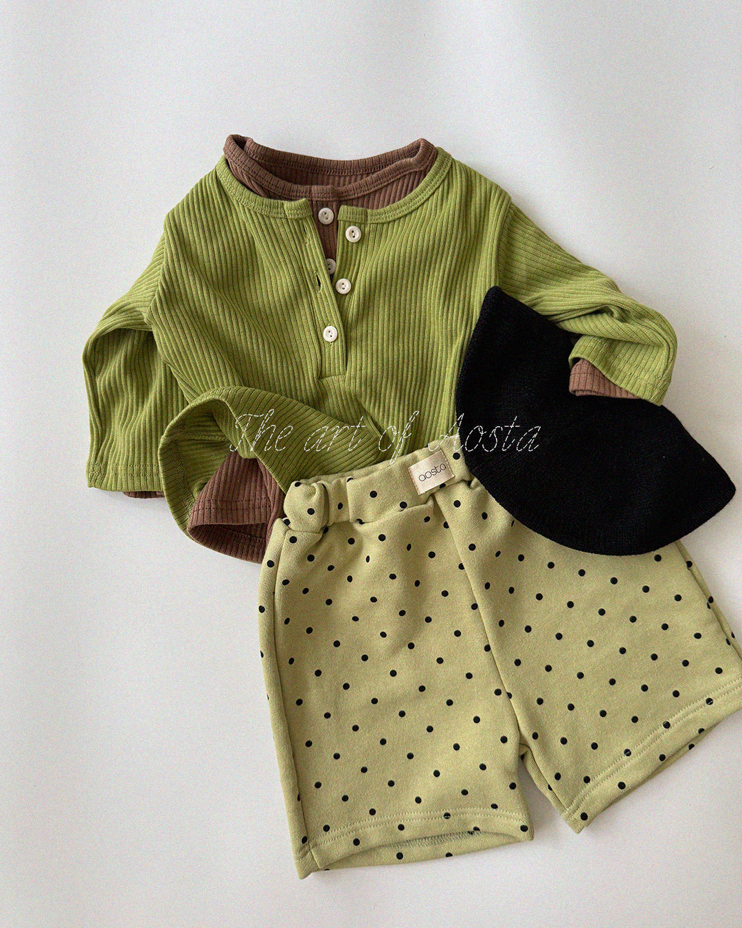 ［Aosta］Dot Tongtong Pants