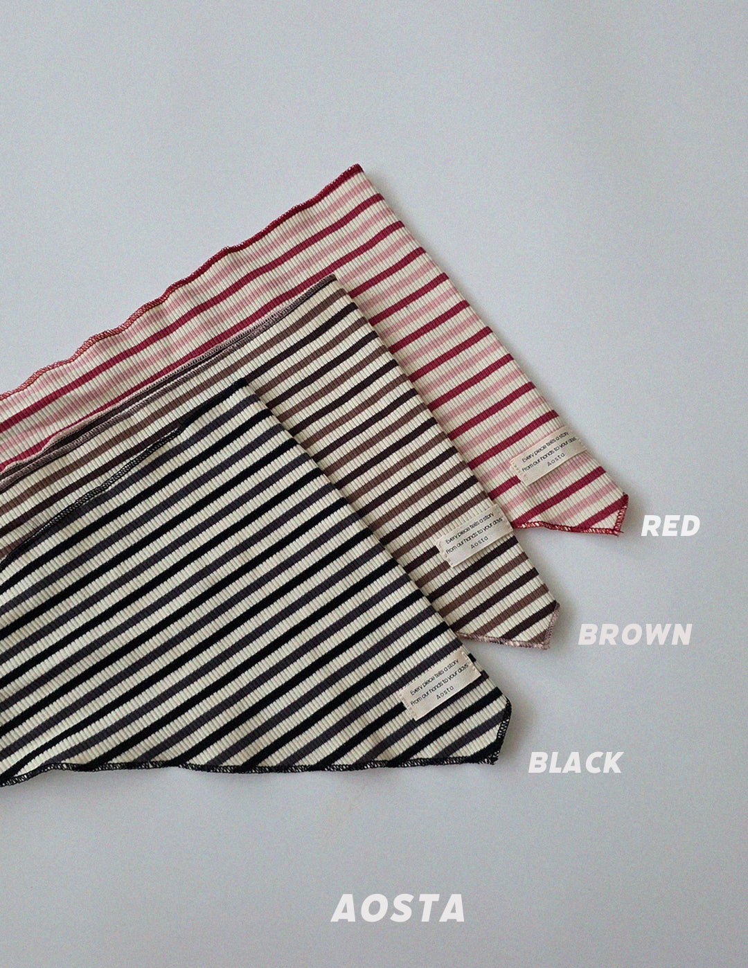［Aosta］Crayon Stripe Scarf