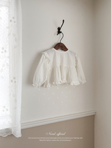Shoulder frill blouse