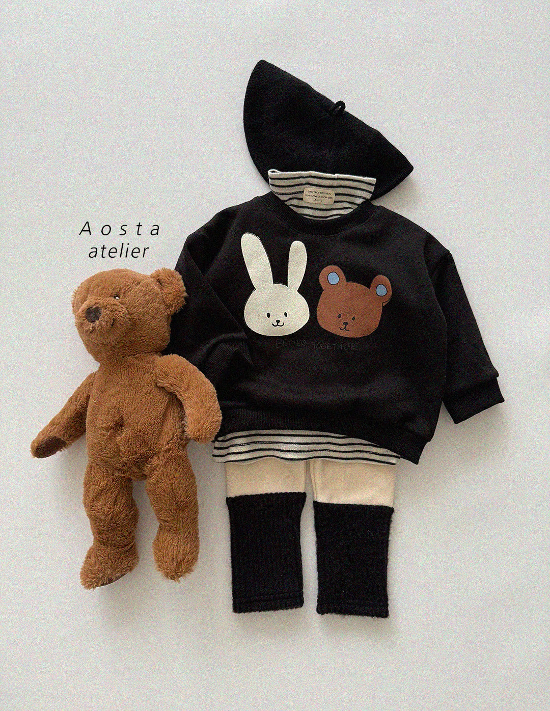 ［Aosta］Wool turtleneck tee