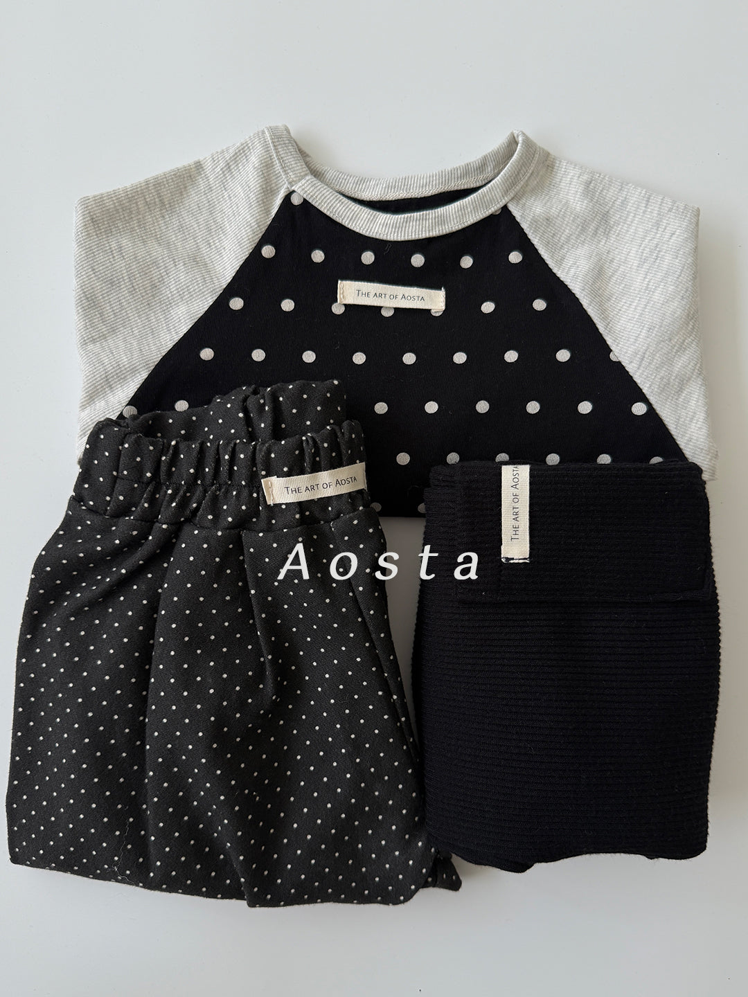 ［Aosta］Dot Raglan Tee