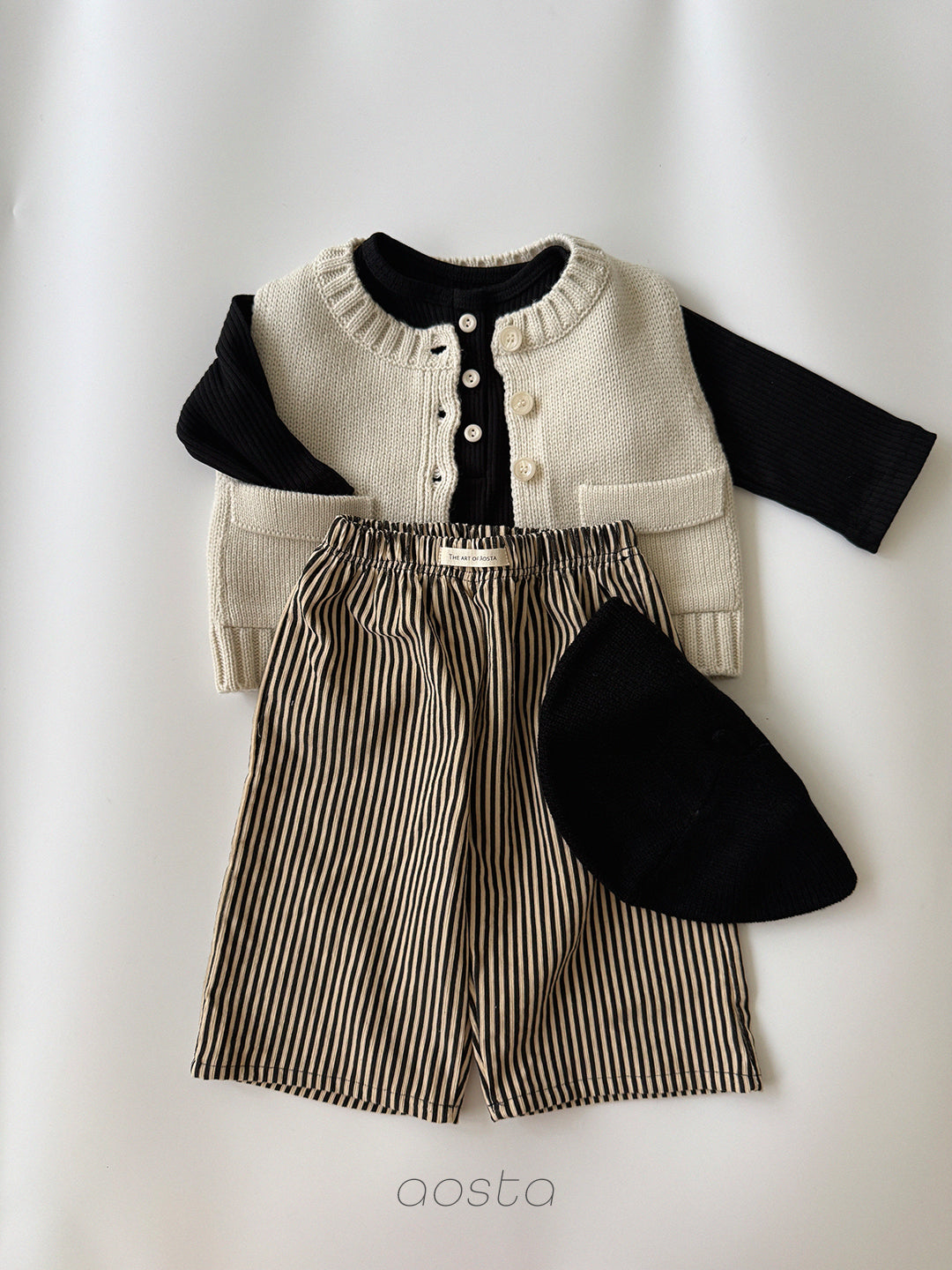 ［Aosta］Butter Button Tee