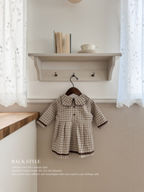 Brunette check one-piece (kids)