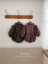 Monde check ribbon suit