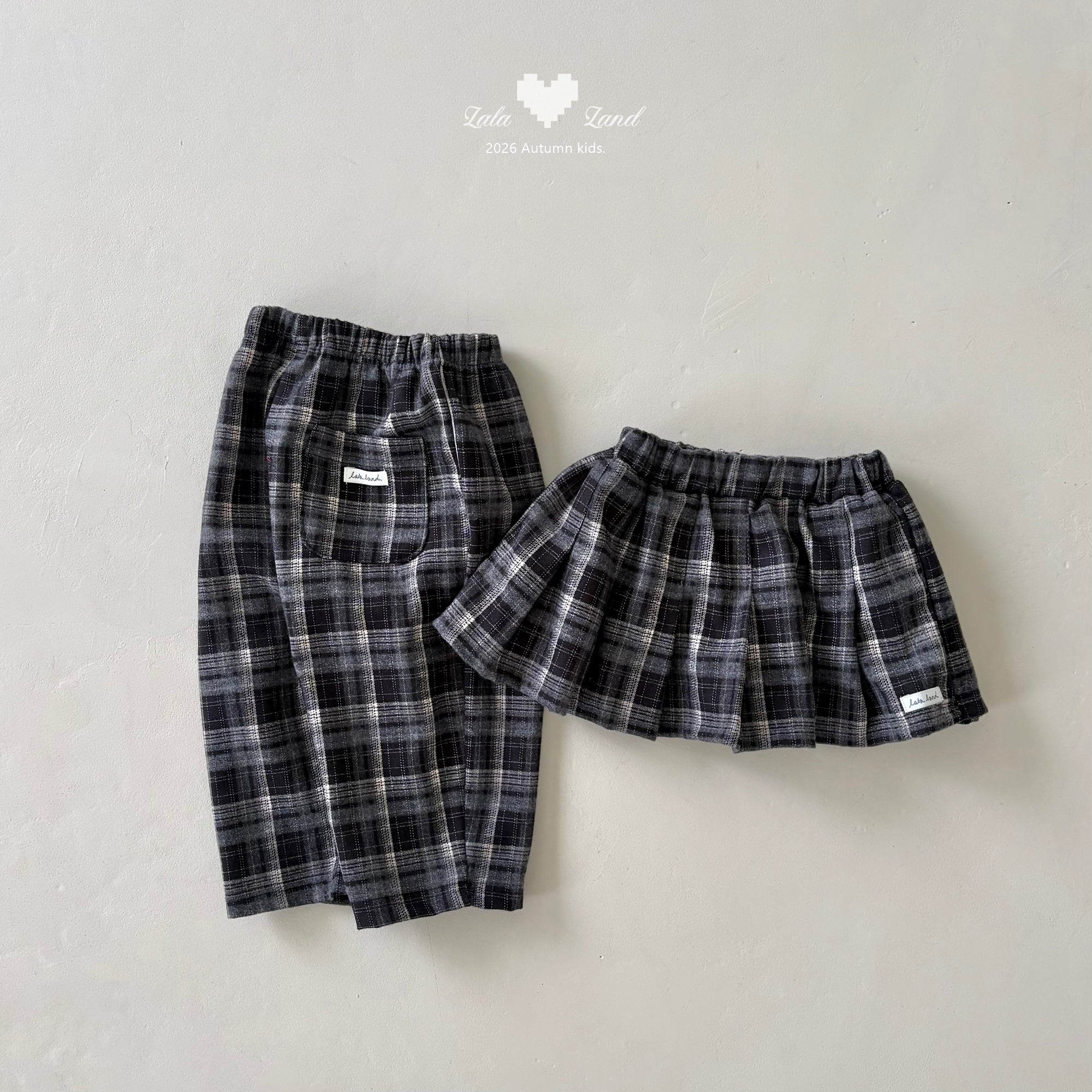 ［Lala land］Fancy check pants