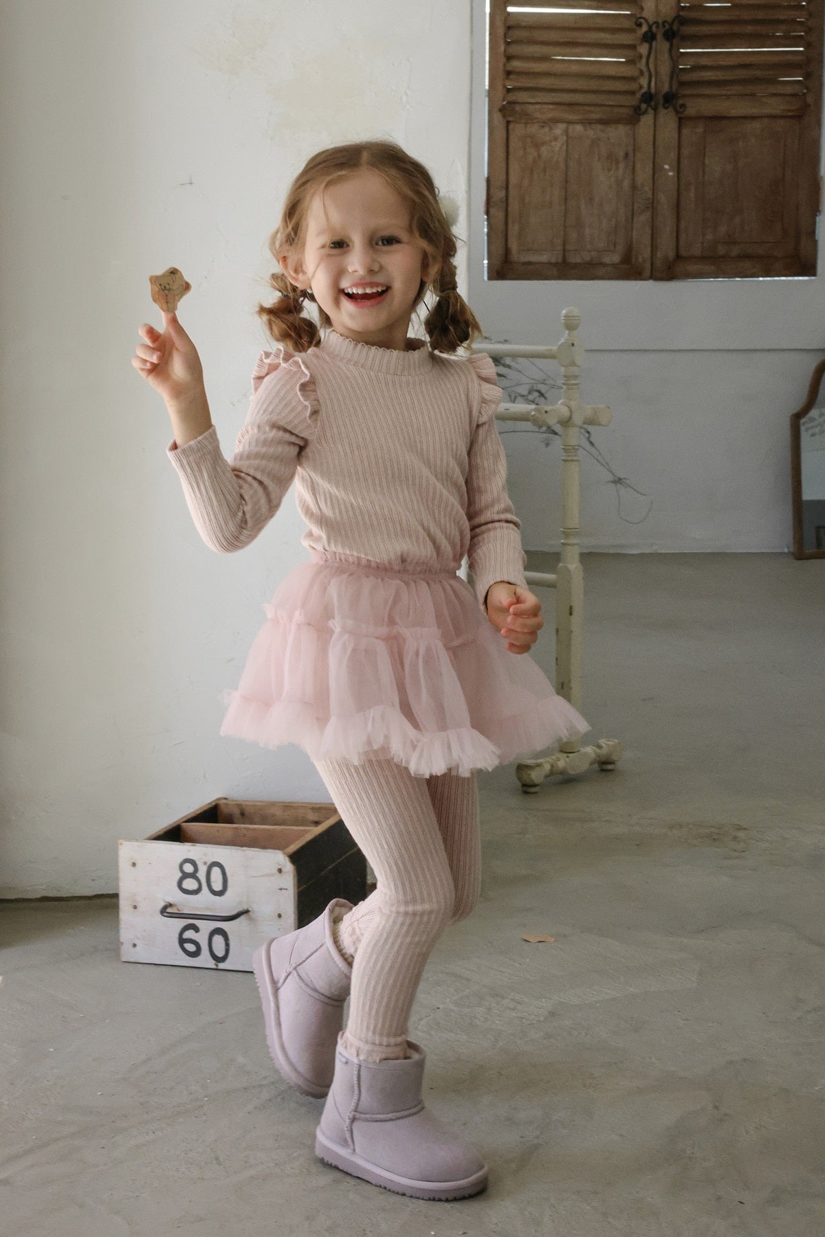 [FLO] Lemonde frill rib tops