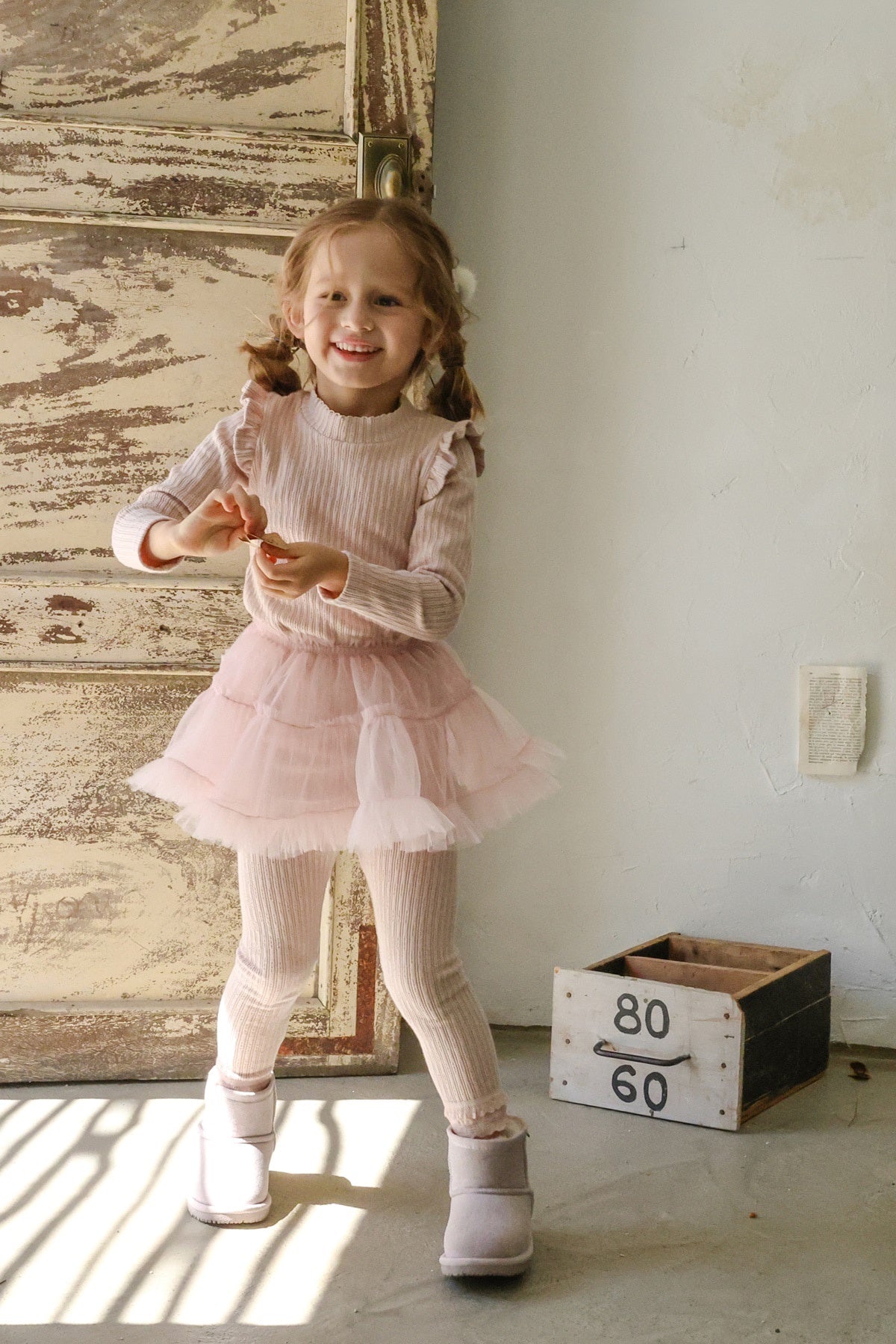 [FLO] Lemonde frill rib tops