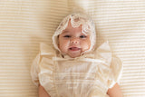 ［mkids］Chocolate lace bonnet