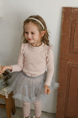 [FLO] Lemonde frill rib tops
