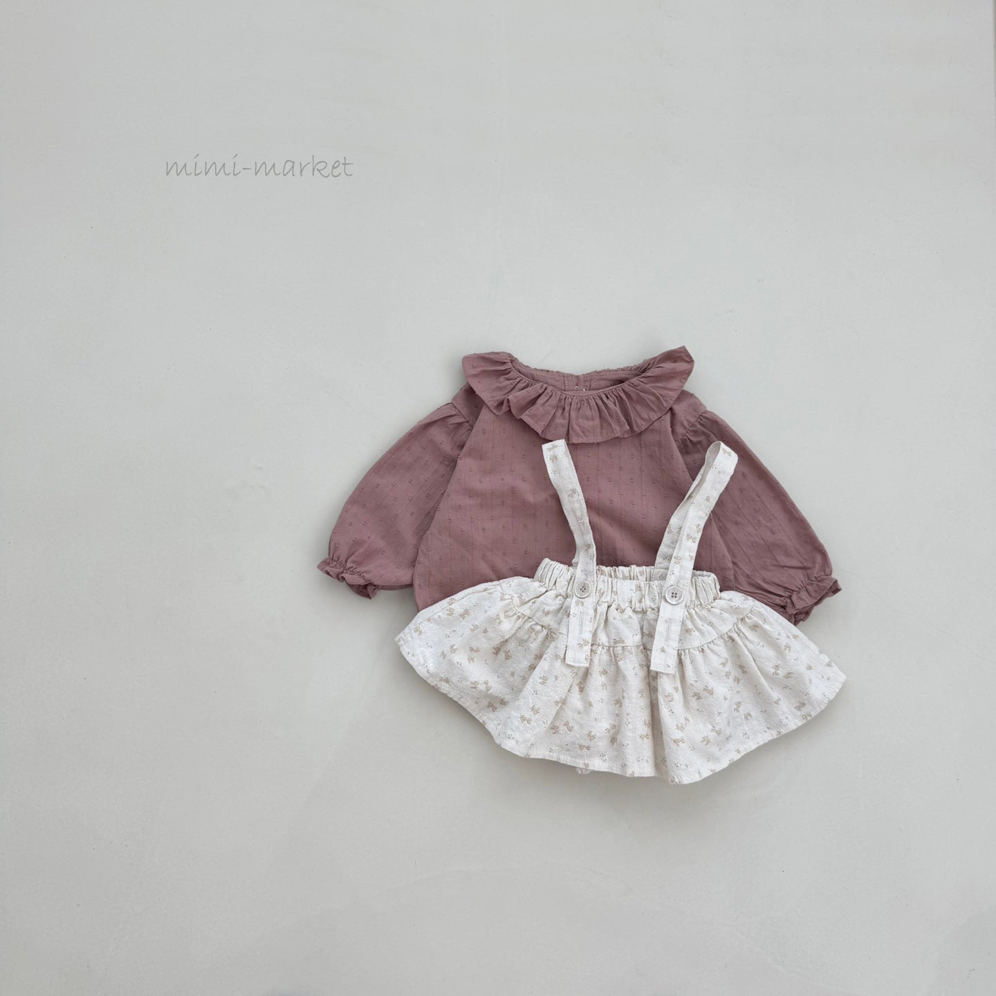 ［mimi market］Snow ruffle blouse