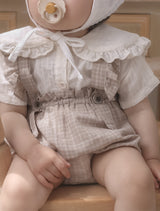 Sillon check suspender bloomer