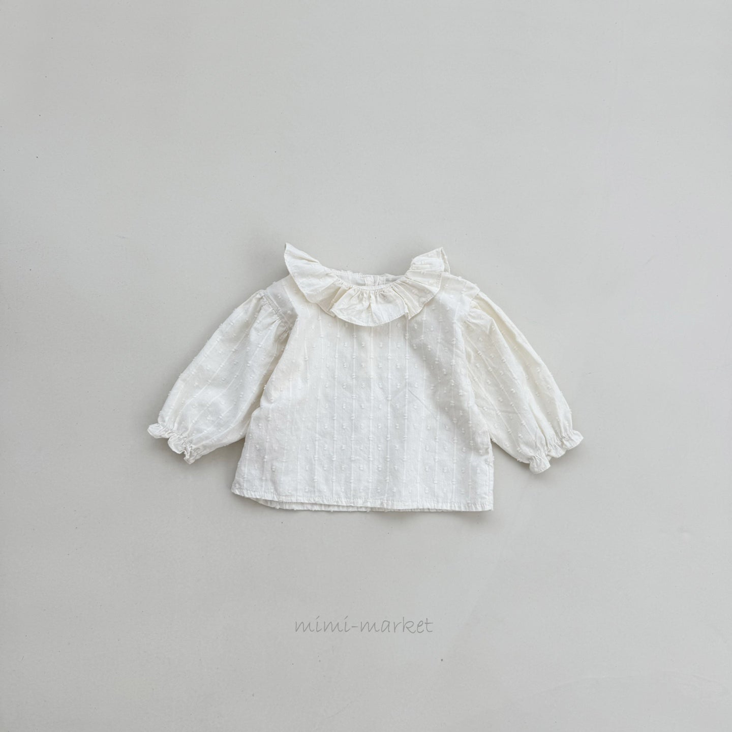 ［mimi market］Snow ruffle blouse