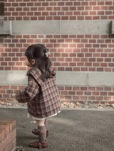 Sailor check coat